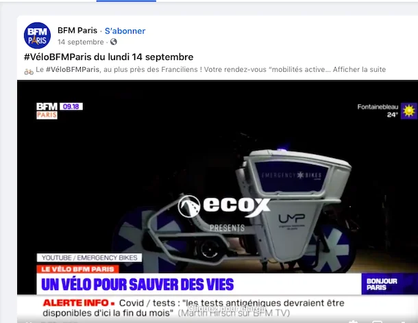 BFM Paris Emergency Bikes
