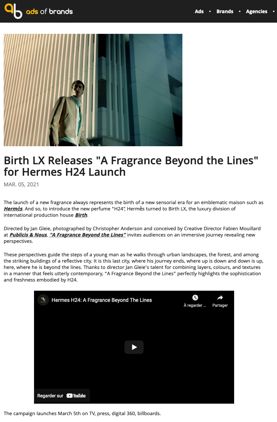 Ads Of Brands Birth
